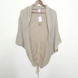 Cache NWT Knit Cardigan with Tie Back Large
